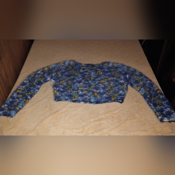 NWT Anthropologie Pilcro Cropped Eyelash Sweater Size XS - Picture 10 of 14